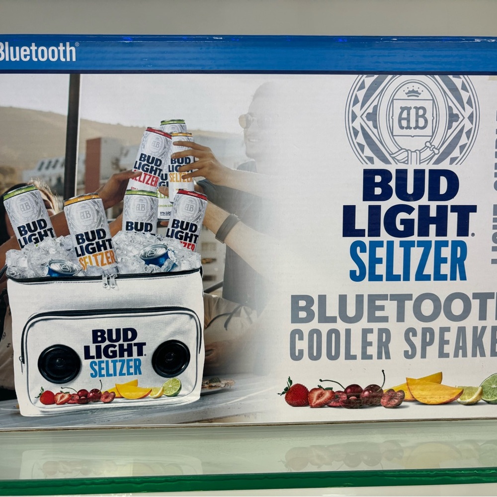 Bud Light Seltzer Bluetooth Cooler Speaker — White